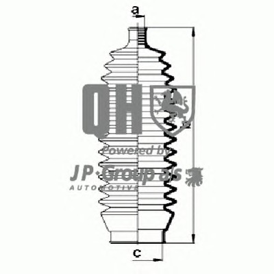 JP GROUP Kormánymű porvédő készlet 4644700219_JPG