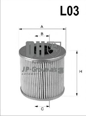 JP GROUP Olajszűrő betét 1418500209_JPG