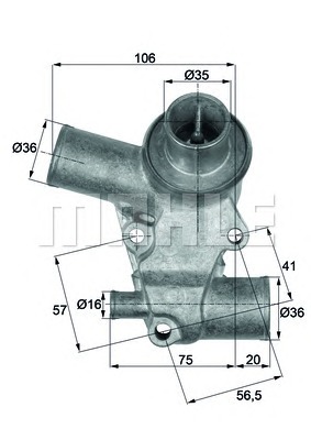 MAHLE Termosztát TI6180D_MAHLE