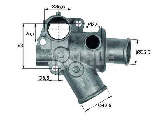 MAHLE Termosztát TI7080D_MAHLE