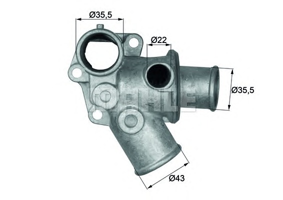 MAHLE Termosztát TI10882D_MAHLE