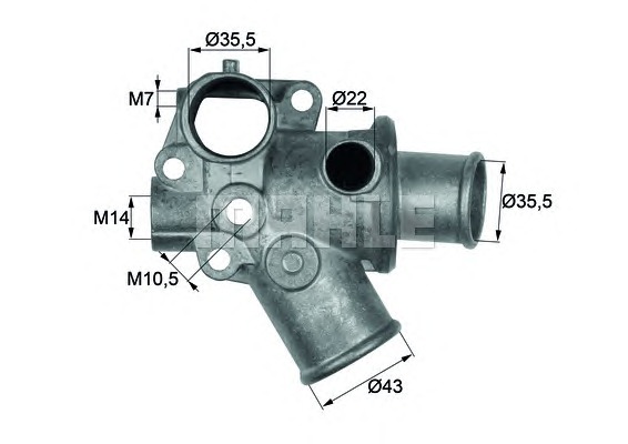 MAHLE Termosztát TI11480D_MAHLE