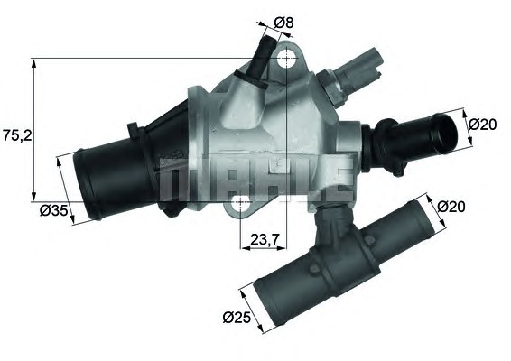 MAHLE Termosztát TI17688_MAHLE