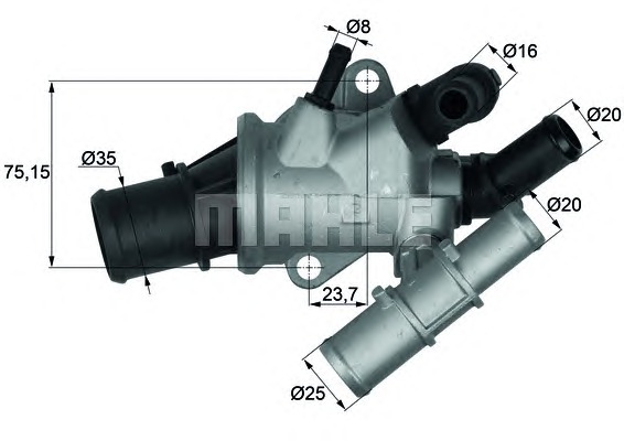 MAHLE Termosztát TI18088_MAHLE