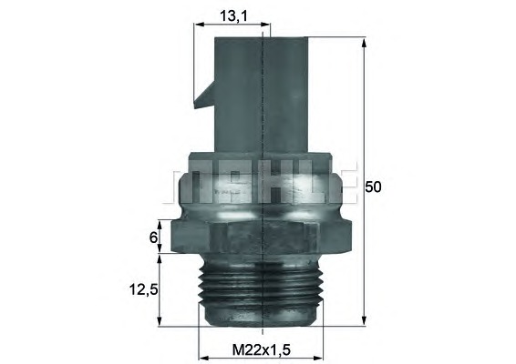 MAHLE Ventilátor kapcsoló TSW14D_MAHLE