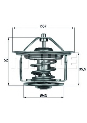 MAHLE Termosztát TX1780D_MAHLE