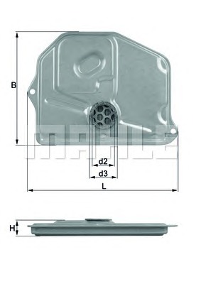 MAHLE Szűrő, automataváltó HX45_MAHLE