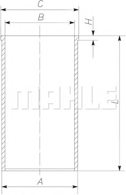 MAHLE Hengerpersely 004WV09_MAHLE