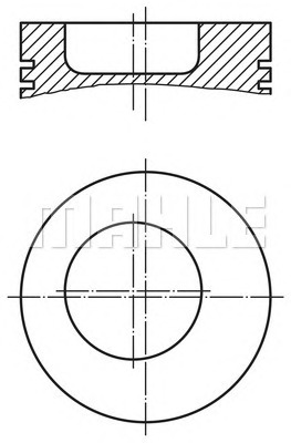 MAHLE Dugattyú 0045402_MAHLE