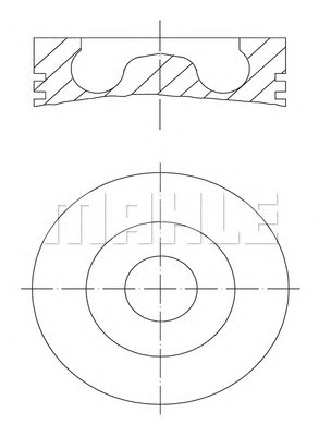 MAHLE Dugattyú 039PI00113000_MAHLE