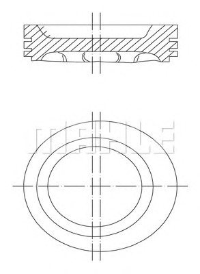 MAHLE Dugattyú 0430300_MAHLE