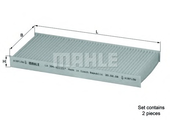 MAHLE LA394/S_MAHLE Pollenszűrő