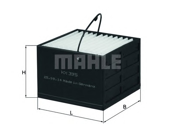 MAHLE Üzemanyagszűrö betét KX395_MAHLE