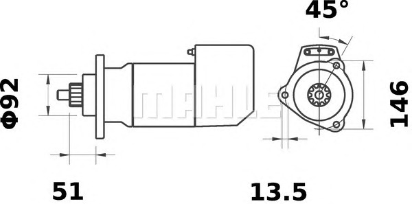 MAHLE Önindító MS540_MAHLE