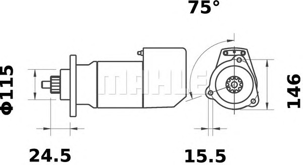 MAHLE Önindító MS529_MAHLE