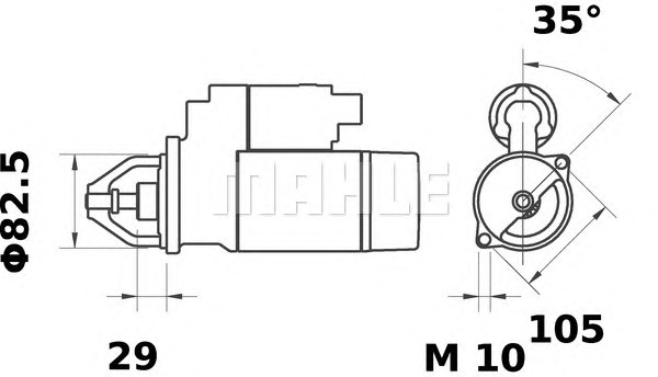 MAHLE Önindító MS421_MAHLE