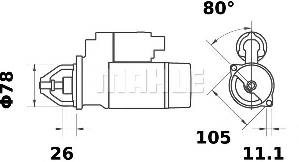 MAHLE Önindító MS128_MAHLE