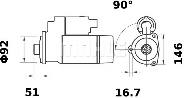 MAHLE Önindító MS6_MAHLE