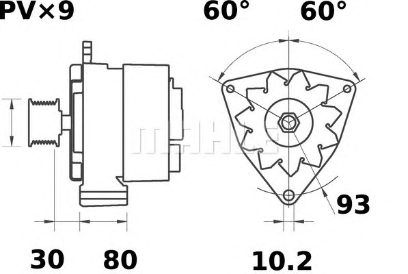 MAHLE Generátor MG587_MAHLE