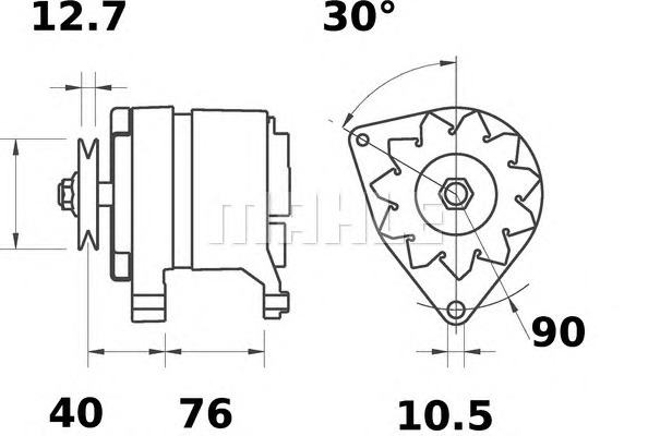 MAHLE Generátor MG582_MAHLE