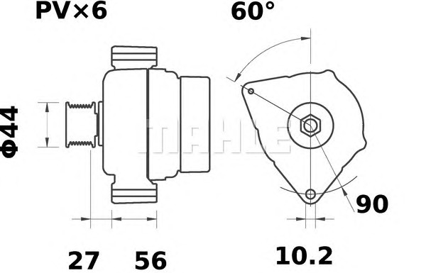 MAHLE Generátor MG572_MAHLE