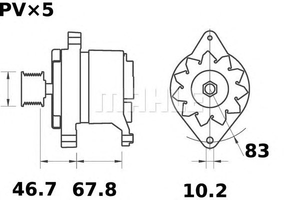 MAHLE Generátor MG537_MAHLE