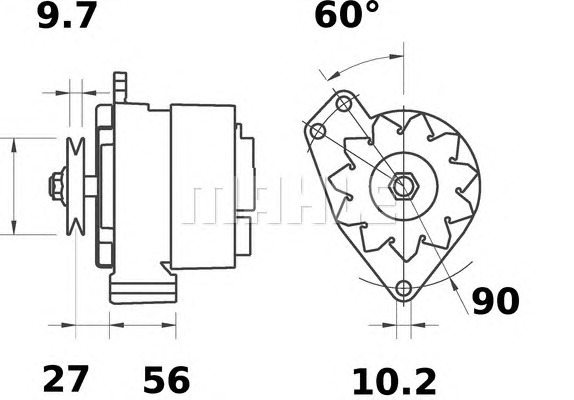 MAHLE Generátor MG492_MAHLE