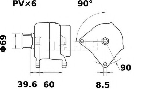 MAHLE Generátor MG469_MAHLE