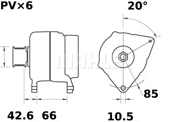 MAHLE Generátor MG422_MAHLE