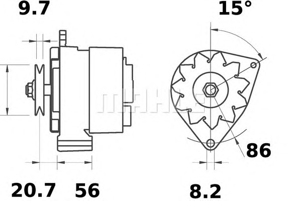 MAHLE Generátor MG410_MAHLE