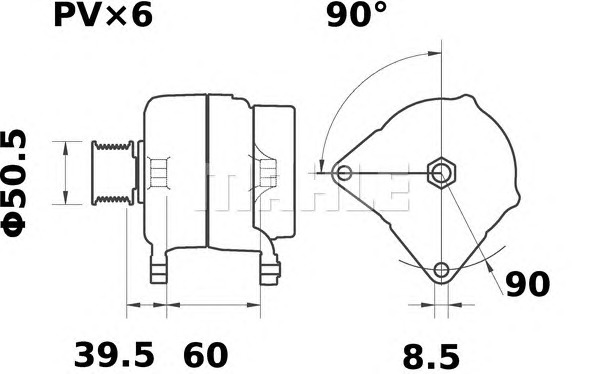 MAHLE Generátor MG381_MAHLE