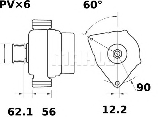 MAHLE Generátor MG362_MAHLE