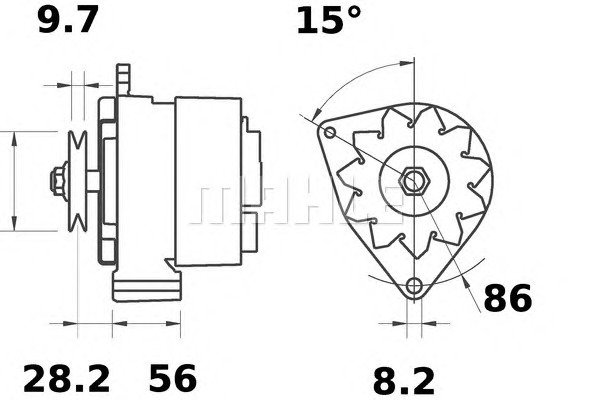 MAHLE Generátor MG318_MAHLE