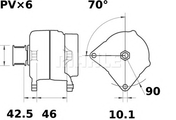 MAHLE Generátor MG293_MAHLE