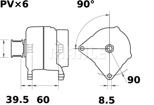 MAHLE Generátor MG276_MAHLE