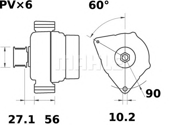 MAHLE Generátor MG232_MAHLE