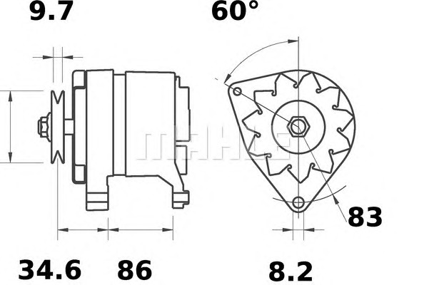 MAHLE Generátor MG197_MAHLE