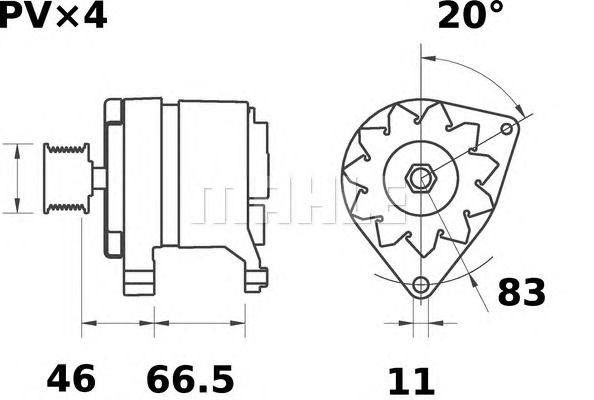 MAHLE Generátor MG194_MAHLE