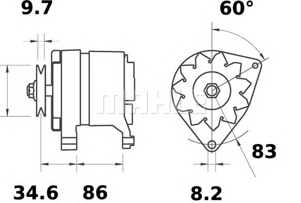 MAHLE Generátor MG196_MAHLE