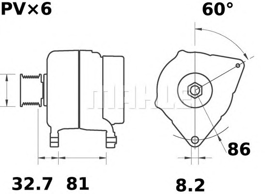 MAHLE Generátor MG105_MAHLE