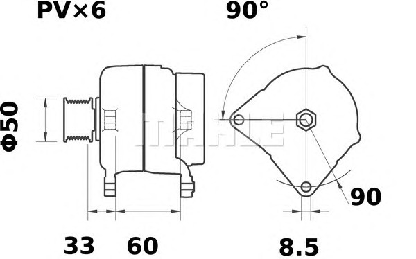 MAHLE Generátor MG91_MAHLE