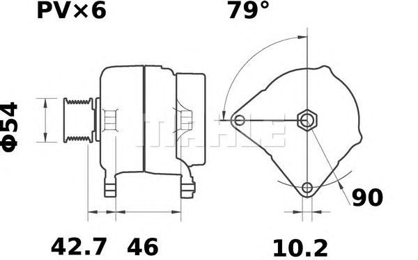 MAHLE Generátor MG66_MAHLE