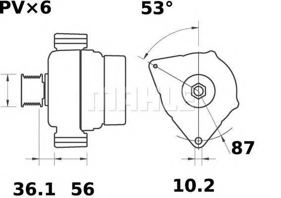 MAHLE Generátor MG47_MAHLE