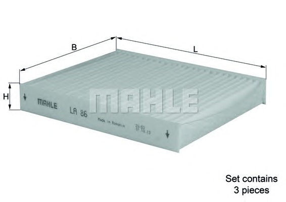 MAHLE Pollenszűrő LA86/S_MAHLE