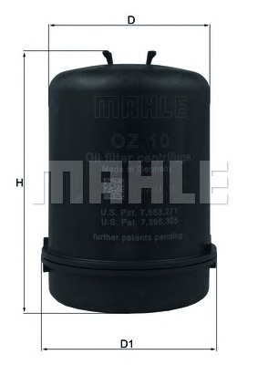 MAHLE Olajszűrőház OZ10D_MAHLE