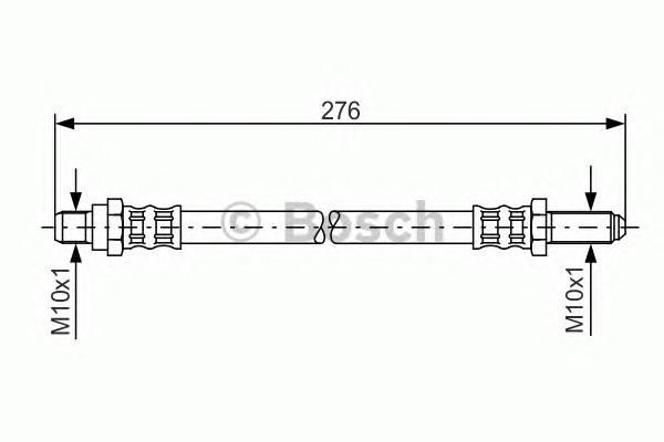 BOSCH Gumifékcső 1987476000_BOSCH
