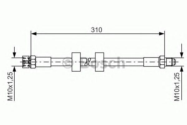 BOSCH Gumifékcső 1987476240_BOSCH