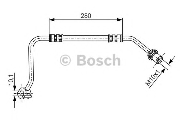 BOSCH Gumifékcső 1987476505_BOSCH