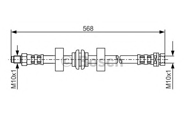 BOSCH Gumifékcső 1987476599_BOSCH