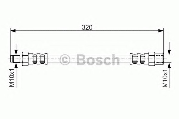 BOSCH Gumifékcső 1987476610_BOSCH